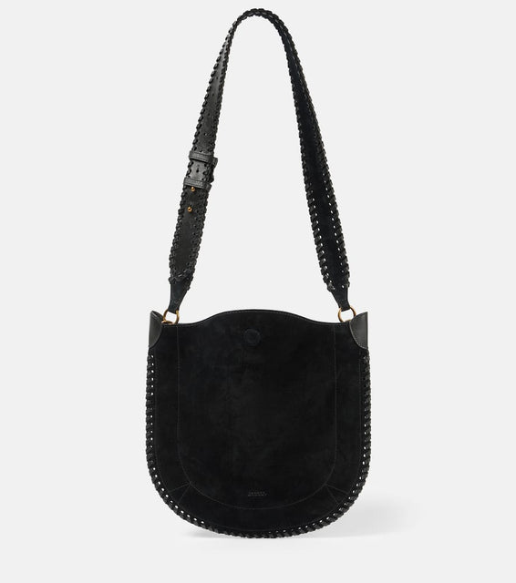 Isabel Marant Oskan suede shoulder bag. Shop Isabel Marant Shoulder Bags for women now.