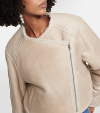 Isabel Marant Ostya shearling-lined leather jacket