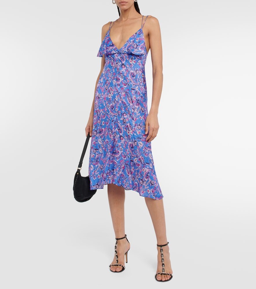 Isabel Marant Paysa printed silk-blend midi dress