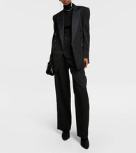 Isabel Marant Peagan satin-trimmed wool tuxedo jacket