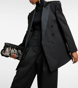 Isabel Marant Peagan satin-trimmed wool tuxedo jacket