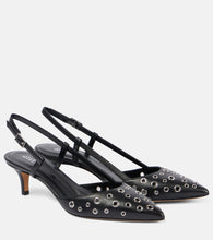 Isabel Marant Pilia leather slingback pumps - Isabel Marant Pilia 皮革露跟高跟鞋