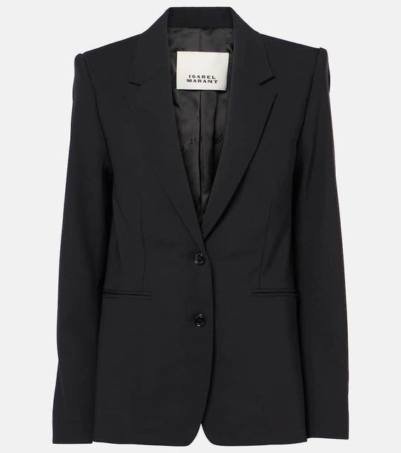 Isabel Marant Reva checked wool-blend blazer