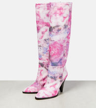 Isabel Marant Ririo printed leather knee-high boots