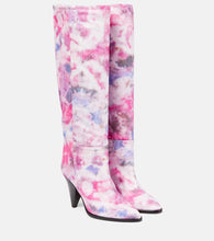 Isabel Marant Ririo printed leather knee-high boots