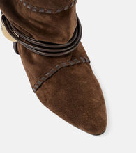 Isabel Marant Sellen embroidered suede ankle boots