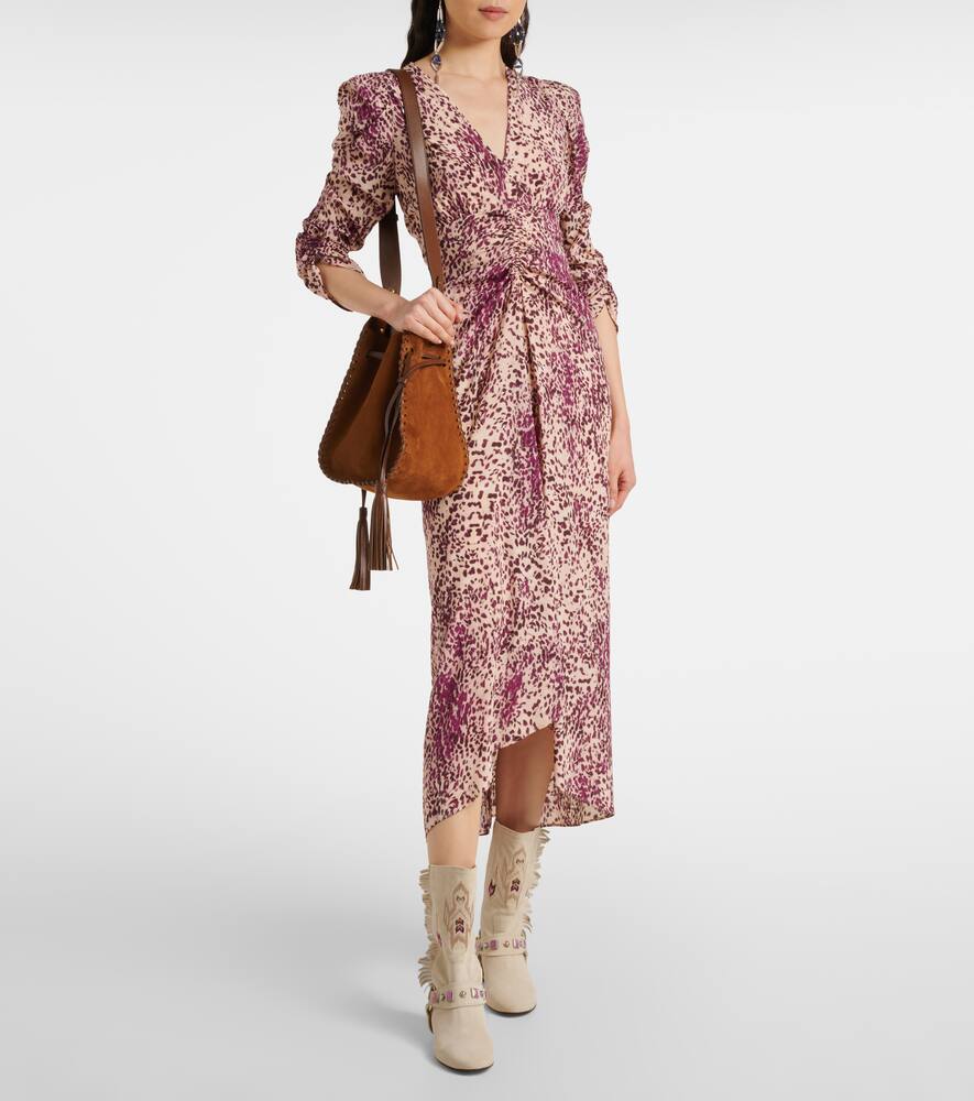 Isabel Marant Siani fringed embroidered suede ankle boots