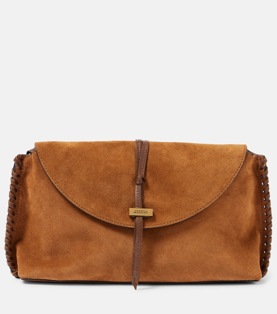 Isabel Marant Silao suede shoulder bag. Shop Isabel Marant Shoulder Bags for women now.