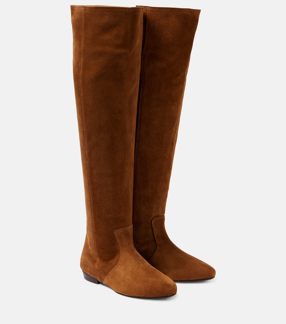 Isabel Marant Solya suede knee-high boots