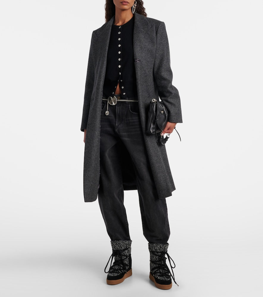 Isabel Marant Suede-trimmed snow boots