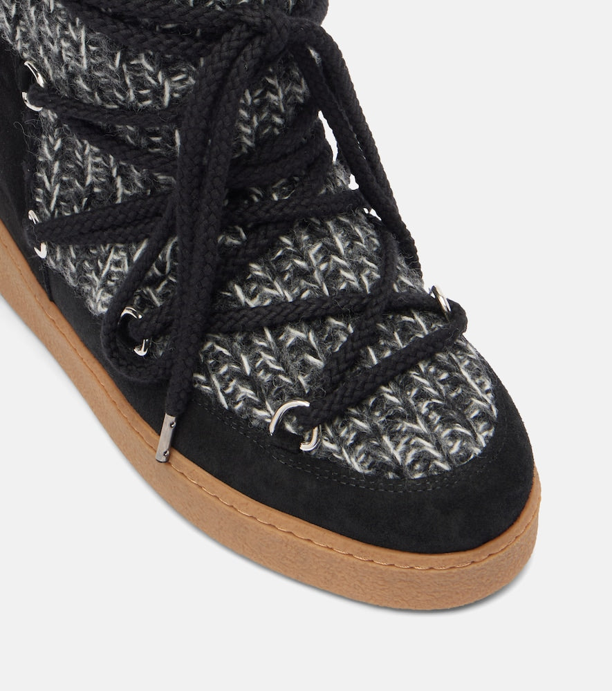 Isabel Marant Suede-trimmed snow boots