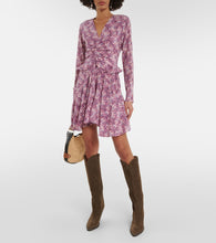 Isabel Marant Usmara printed silk-blend minidress