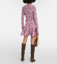 Isabel Marant Usmara printed silk-blend minidress