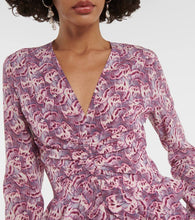 Isabel Marant Usmara printed silk-blend minidress