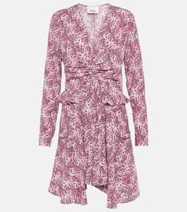 Isabel Marant Usmara printed silk-blend minidress