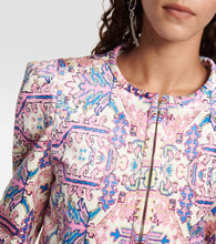 Isabel Marant Valian printed cropped jacket