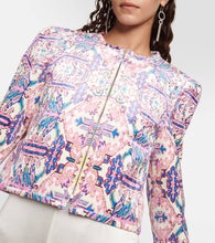 Isabel Marant Valian printed cropped jacket