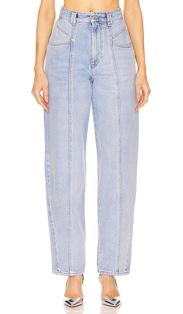 Isabel Marant Vetan Tapered Pant in Blue - Pantalon fuselé Isabel Marant Vetan en bleu - Isabel Marant 蓝色 Vetan 锥形裤 - Isabel Marant Vetan Tapered Hose in Blau - Isabel Marant Vetan 테이퍼드 팬츠 블루 색상 - Pantaloni affusolati Vetan di Isabel Marant in blu