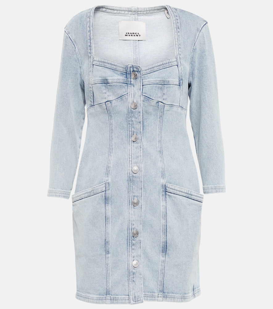 Isabel Marant Vona denim minidress. Isabel Marant Vona 牛仔迷你连衣裙