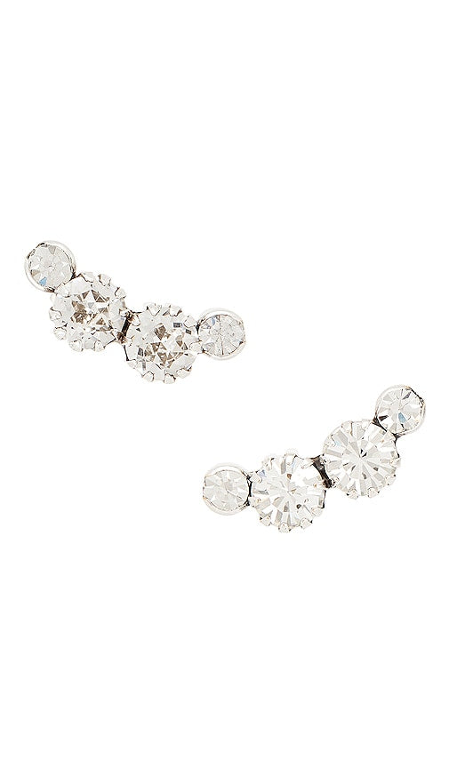 Isabel Marant Wild Shore Studs in Metallic Silver