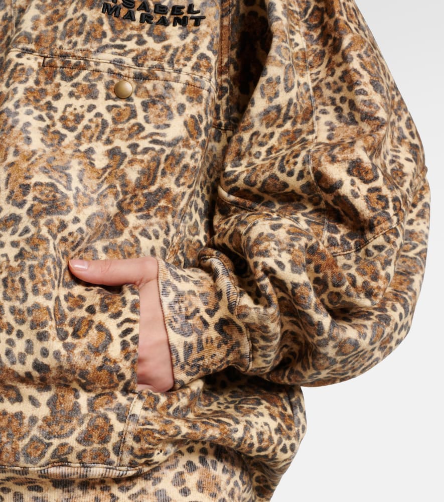 Isabel Marant Wilda leopard-print bomber jacket