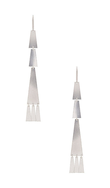 Isabel Marant Winona Earrings in Metallic Silver