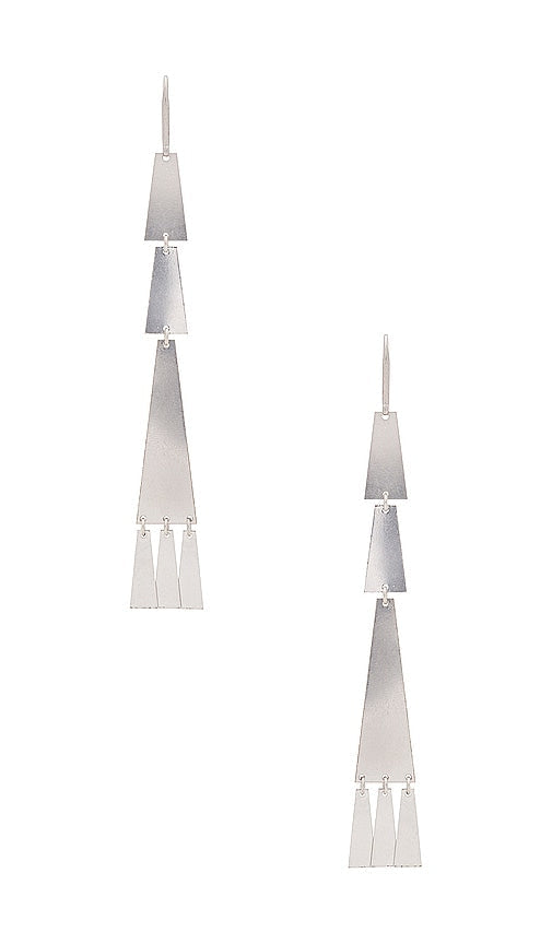 Isabel Marant Winona Earrings in Metallic Silver