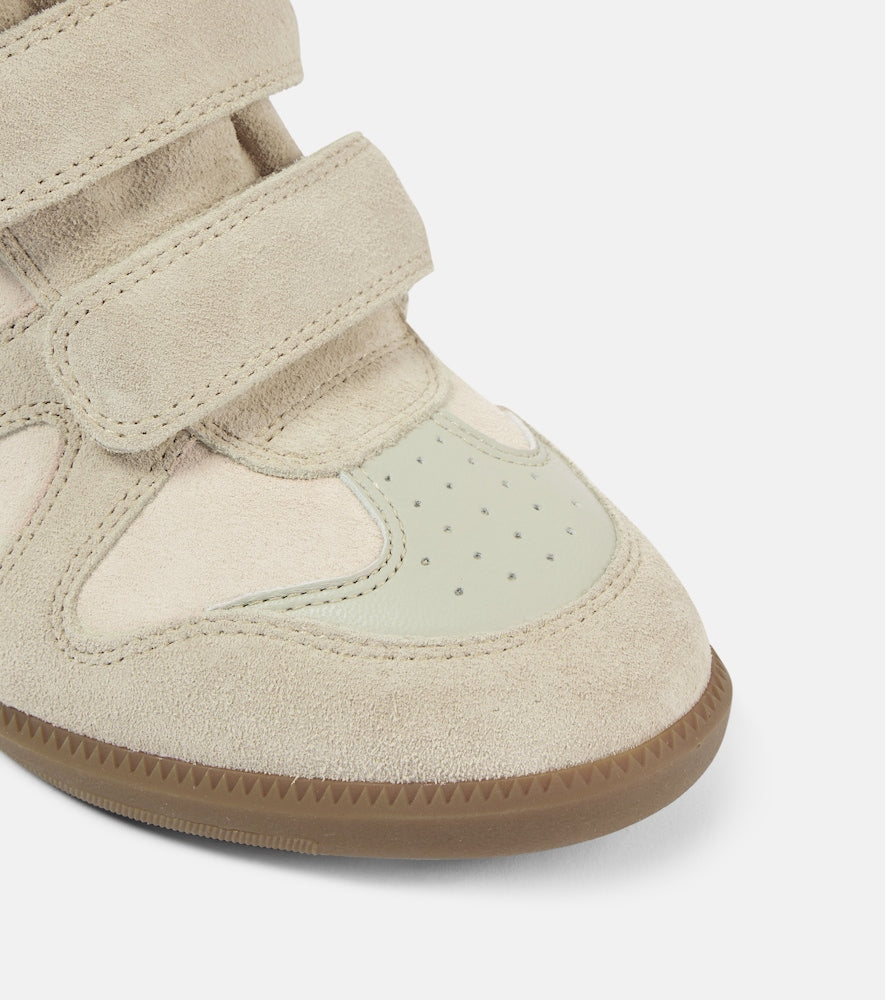 Beige Isabel Marant Bekett suede sneakers - High Top Sneakers