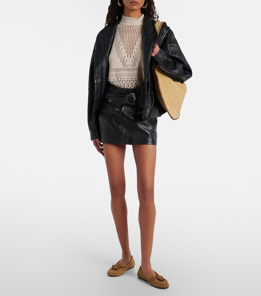 Isabel Marant Faxel studded suede loafers (Beige) - Loafers