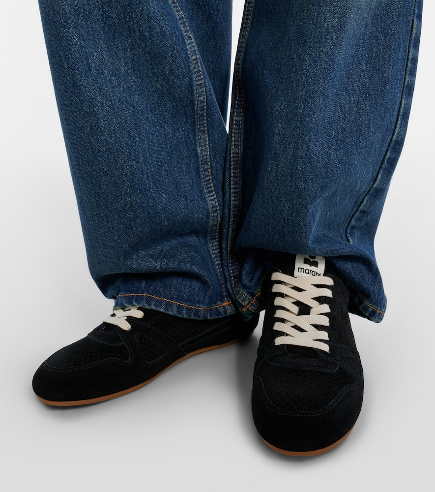 Black Isabel Marant Senny suede sneakers - Low-Top Sneakers