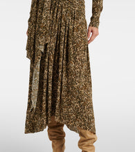 Isabel Marant Zeidi draped leopard-print maxi dress