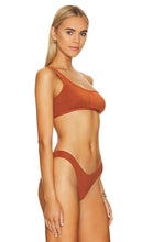 It's Now Cool The Asymmetric Bikini Top in Cognac