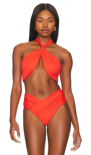 JADE SWIM Helix Bikini Top in Coral - JADE SWIM Haut de bikini Helix en corail - 珊瑚色 JADE SWIM Helix 比基尼上衣 - JADE SWIM Helix-Bikinioberteil in Koralle - JADE SWIM Helix 비키니 탑 - Top bikini JADE SWIM Helix in corallo