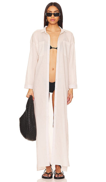 JADE SWIM Mika Dress in Beige - JADE SWIM Robe Mika en Beige - JADE SWIM Mika 米色连衣裙 - JADE SWIM Mika Kleid in Beige - JADE SWIM 미카 드레스 베이지 색상 - Abito Mika JADE SWIM in beige