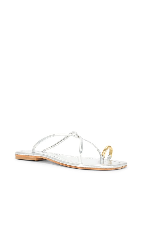 Jeffrey Campbell Pacifico Sandal in Metallic Silver