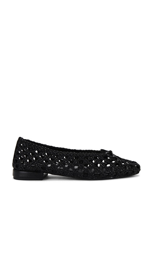 Jeffrey Campbell My Weave Flat in Black | Black Ballet Flats for Women