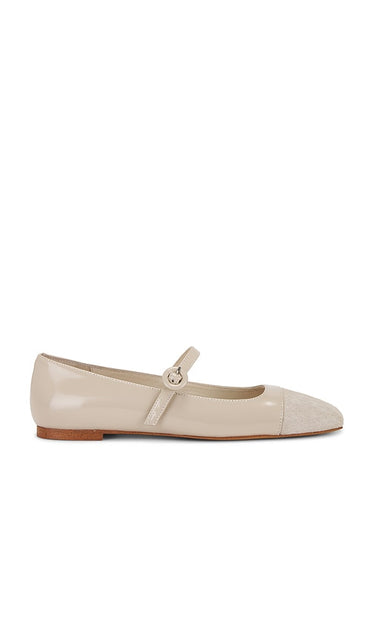 Jeffrey Campbell Recall Flars in Nude | Buff Combo Ballet Flats for Women