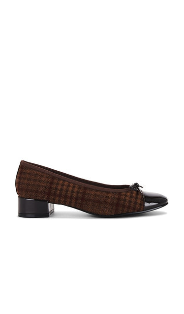Jeffrey Campbell Dancerie Flats in Brown | Brown Tartan Ballet Flats for Women