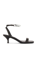 Jeffrey Campbell Decor Sandals in Black | Black Silver Open Toe Heels for Women