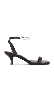 Jeffrey Campbell Decor Sandals in Black | Black Silver Open Toe Heels for Women