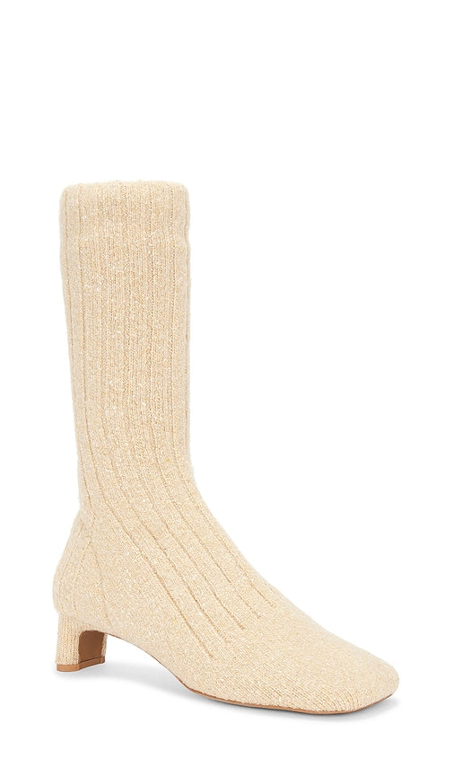 Jeffrey Campbell Fitted Boots in Cream