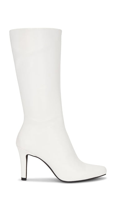 Jeffrey Campbell Portrait Boots in White | White Knee-High Boots for Women