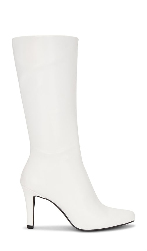 Jeffrey Campbell Portrait Boots in White | White Knee-High Boots for Women