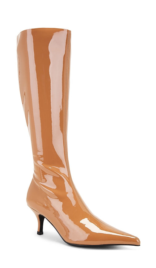 Jeffrey Campbell Distant-Hi Boot in Tan