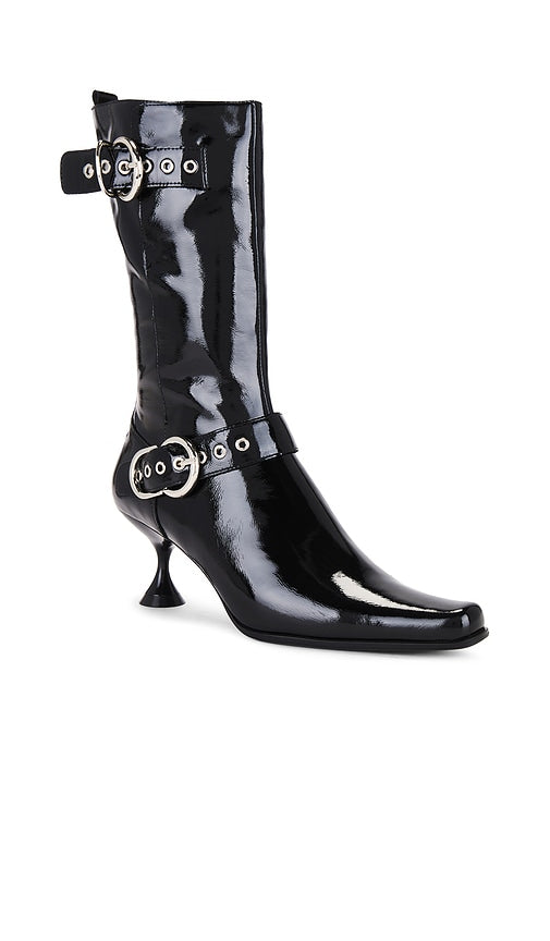Jeffrey Campbell Cornered Boot in Black
