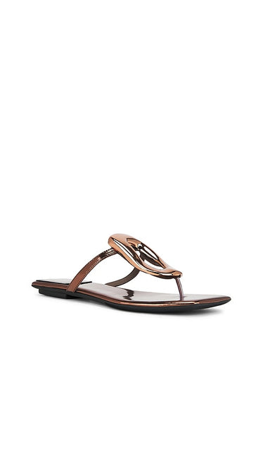 Jeffrey Campbell Linques Sandals in Metallic Bronze