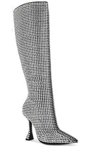 JLO Jennifer Lopez x REVOLVE Calle Boot in Metallic Silver