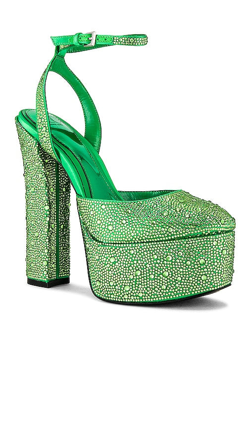 JLO Jennifer Lopez x REVOLVE Gabels Platform Heel in Green