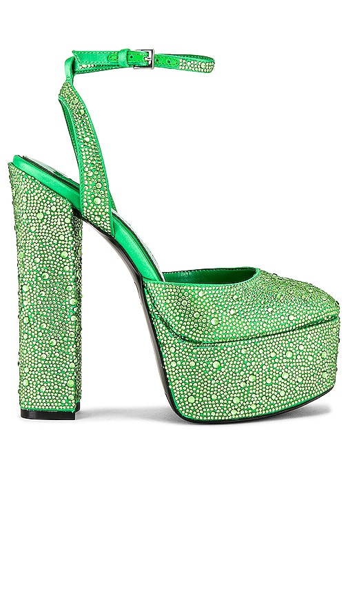 JLO Jennifer Lopez x REVOLVE Gabels Platform Heel in Green - JLO Jennifer Lopez x REVOLVE Gabels à talon plateforme en vert - JLO Jennifer Lopez x REVOLVE Gabels 绿色厚底高跟鞋 - JLO Jennifer Lopez x REVOLVE Gabels Plateauabsatz in Grün - JLO Jennifer Lopez x REVOLVE Gabels 플랫폼 힐 그린 색상 - Tacco con plateau JLO Jennifer Lopez x REVOLVE Gabels in verde