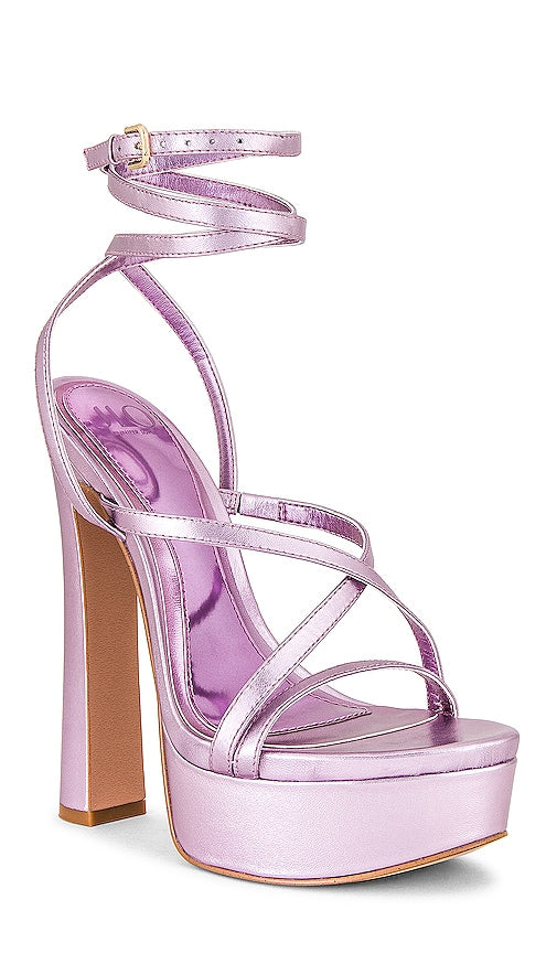 JLO Jennifer Lopez x REVOLVE Jenny Sandal in Lavender